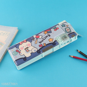 Hot selling cartoon students kids stationery pencil case for school