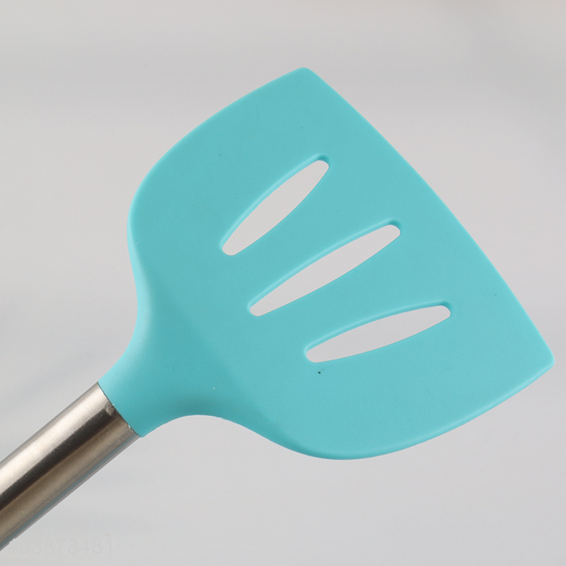 Top sale kitchen utensils silicone slotted spatula for cooking