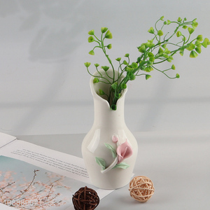 Factory Price Handmade Floral Ceramic Vases for Living Room Decor
