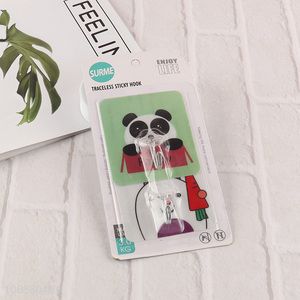 Best quality panda printed traceless sticky hook for home