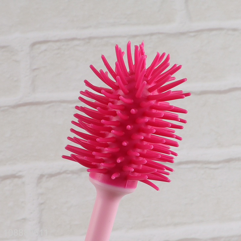 New product durable bottle brush soft bristle cup brush with long handle