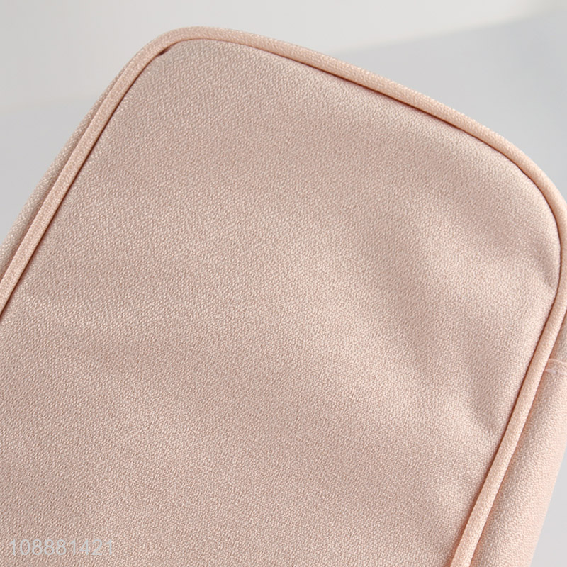 Good quality pink portable girls travel makeup bag cosmetic bag