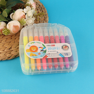 High quality washable soft tip 18colors watercolors pen set