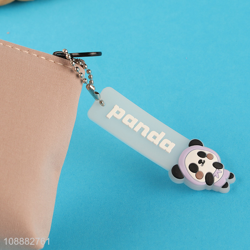 China supplier panda polyester school students pencil bag