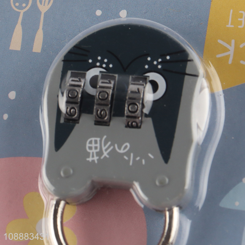 New arrival cartoon cat password lock luggage lock for sale