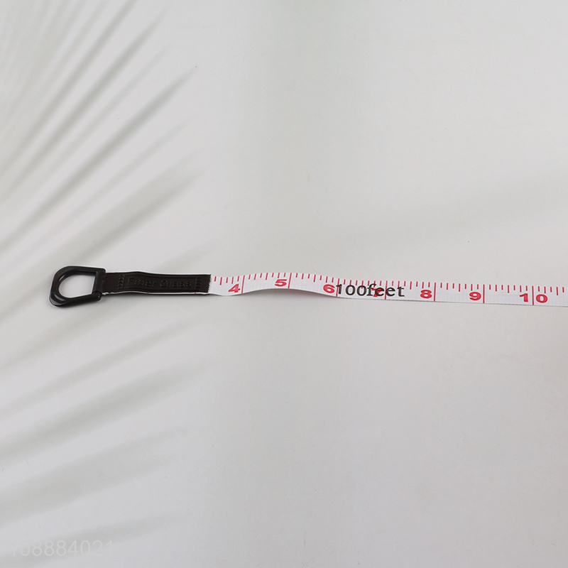 High quality 30m 100ft soft measuring tape fiber tape measure