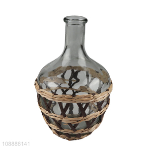 Hot selling glass home decor flower vase nordic vase wholesale