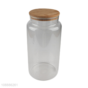 Top products clear empty glass storage jar food container