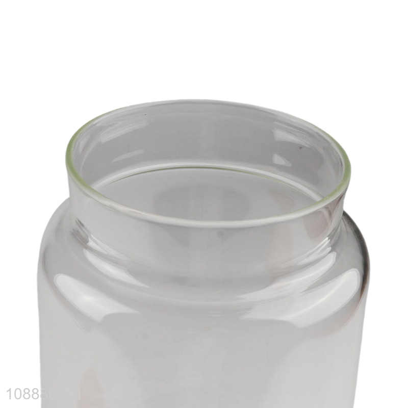 Top products clear empty glass storage jar food container