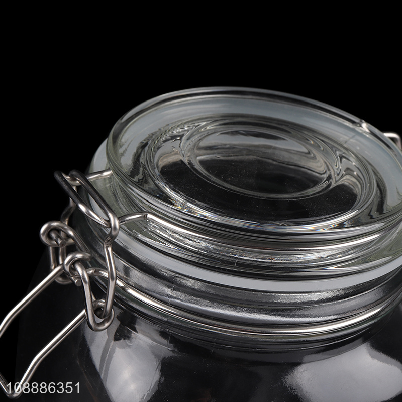 Best price home kitchen glass sealed food container storage jar