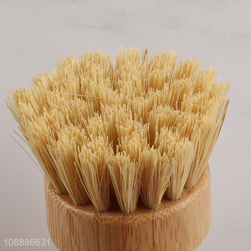 Online wholesale bamboo dish brush pot brush handheld dish scrubber