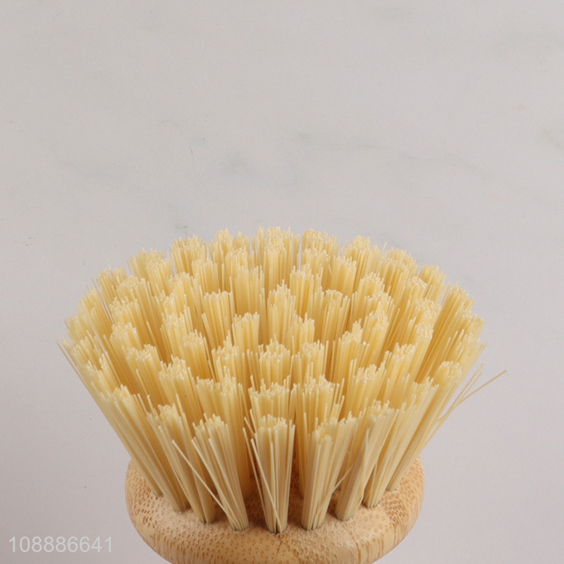 Hot selling multi-purpose bamboo dish brush for kitchen cleaning