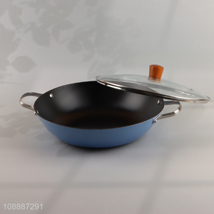 Top selling heat-resistant iron non-stick wok pan for cookware