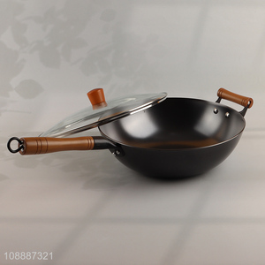 Yiwu market non-stick iron heat-resistant wok pan for cookware