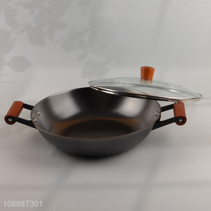 Popular products professional cookware iron non-stick wok pan
