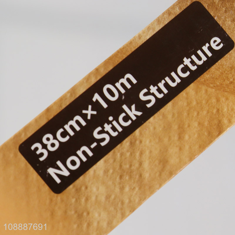 Factory price 10m non-stick unbleached parchment paper silicone baking paper