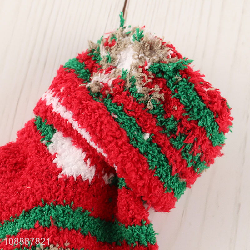 Most popular Christmas socks fluffy Xmas holiday slipper socks