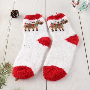 New product Christmas socks winter cozy slipper socks for women