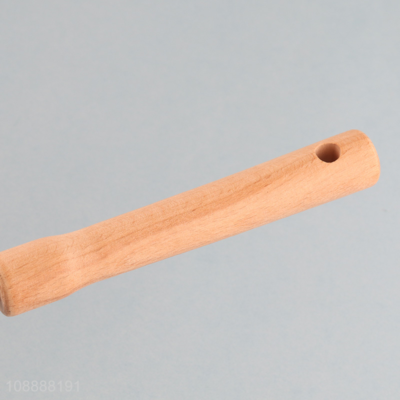 Wholesale nylon bristle pot brush dish scrub brush with wooden handle