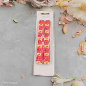 New arrival 2pc double sided reusable nail files nail art tools