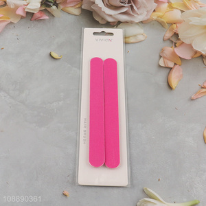Yiwu market 2pc double sided nail files manicure pedicure tool