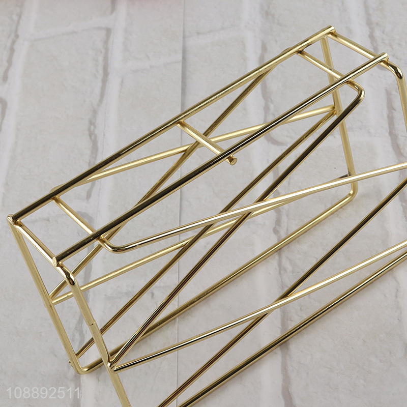 Good quality modern metal wire napkin holder for hotel restaurant