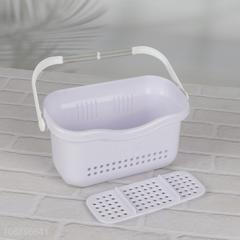Most popular plastic kitchen bathroom shower sink caddy storage basket