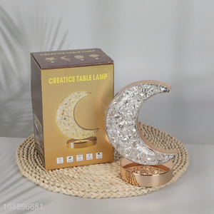 New product moon shape led table lamp for tabletop decoration