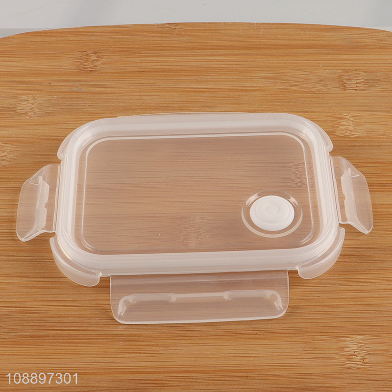 Factory price rectangle glass sealed preservation box food storage box