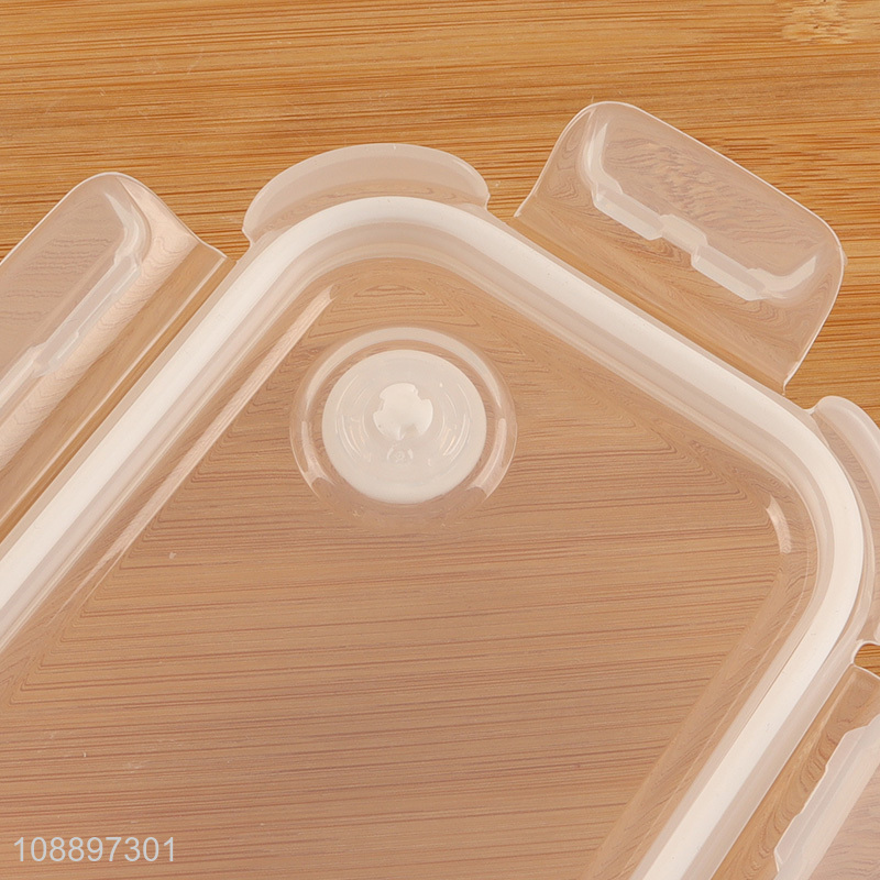 Factory price rectangle glass sealed preservation box food storage box