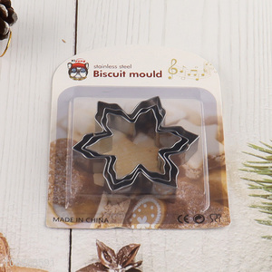 High Quality 3PCS Snowflake Shaped Christmas Cookie Cutters Molds