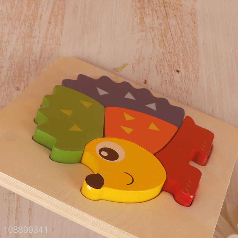 China supplier shaped baby 3d wooden educational puzzle toys