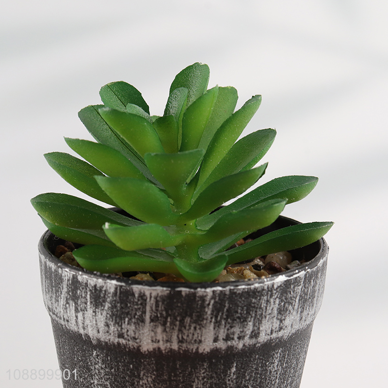 China imports artificial potted succulent plants for home office desk decor