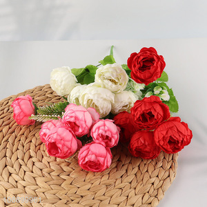 New product artificial flowers fake peony bouquet for indoor outdoor decor
