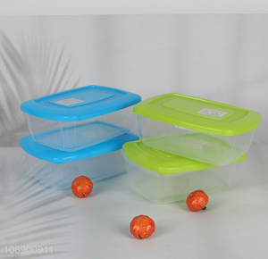 Latest design 4pcs plastic food container storage box for sale