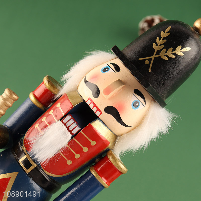 New Arrival Wooden Nutcracker Ornament Christmas Nutcracker Soldier with Trumpet