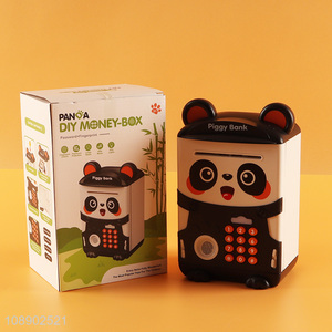 New product children mini panda <em>money</em> <em>box</em> with password and fingerprint