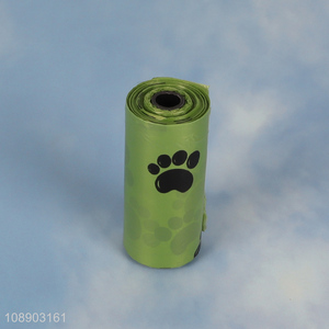 Online wholesale green portable mini pet garbage bag