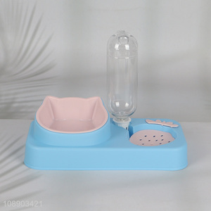 New arrival pink plastic cat pet bowl for pet supplies