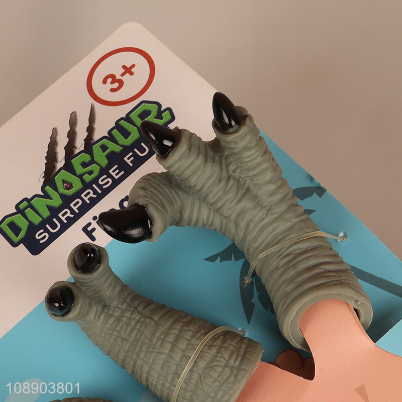 Latest products children mini dinosaur hand puppet toy
