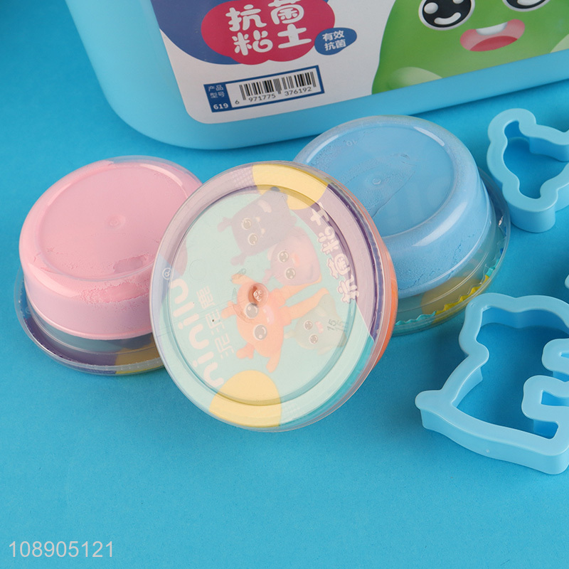 New product 24 colors anti-bacterial air dry ultra light modeling clay