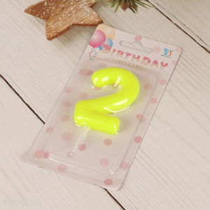 China products number 2 birthday party candle cake decoration candle