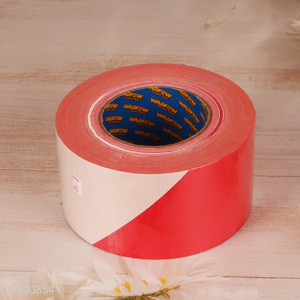 Top sale white and red warning tape floor safety marking tape