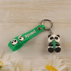 China Products 3D Silicone Panda Keychain for Kids Boys Girls