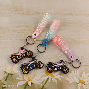 New Product Cartoon Motrcycle Silicone Key Chain Bag Pendants