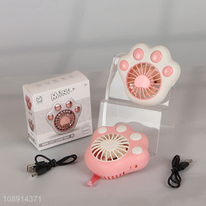 Good price cartoon portable mini cat claw fan for sale