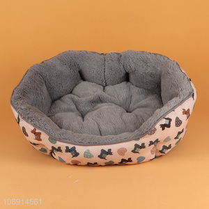 Factory Supply Winter Cozy Dog Cat Bed Fluffy Pet Bed