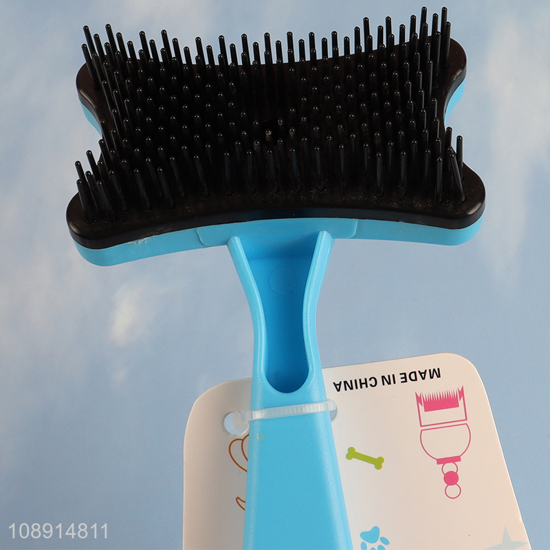 High quality pet grooming brush self cleaning brush for dogs