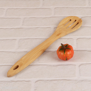 Hot selling bamboo kitchen utensils cooking slotted spatula