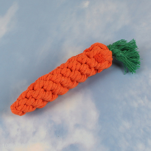 Factory Price Carrort Shaped <em>Dog</em> Rope <em>Toys</em> Puppy Chew <em>Toys</em>